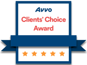 Avvo Clients' Choice Award accolade and badge.